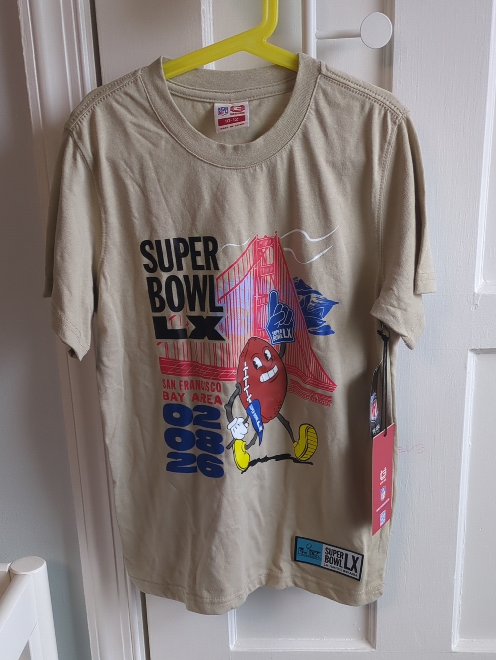 NFL Super Bowl LX San Francisco Bay Area Graphic Tee - Beige